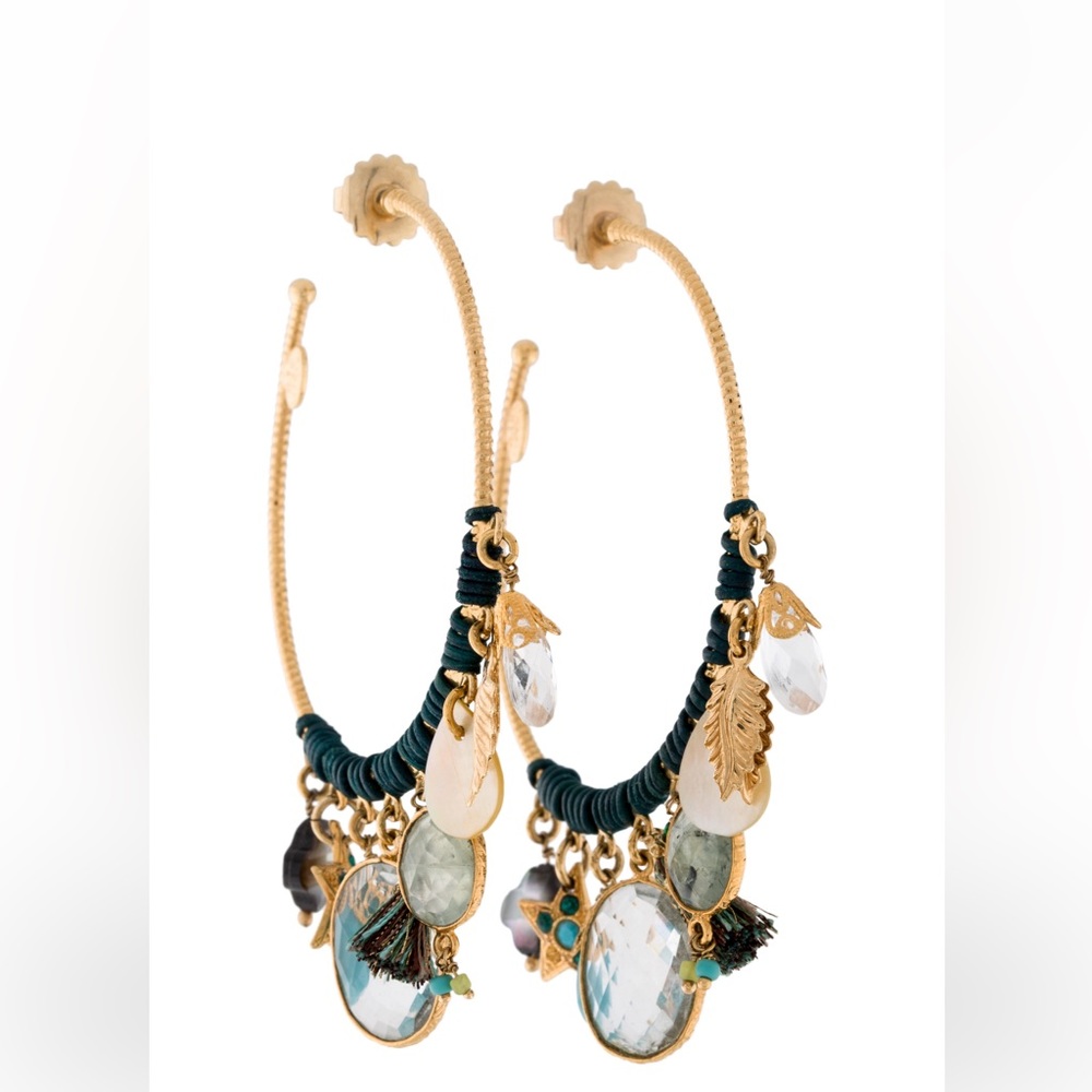 Gas Bijoux Hoop Earrings NWOT